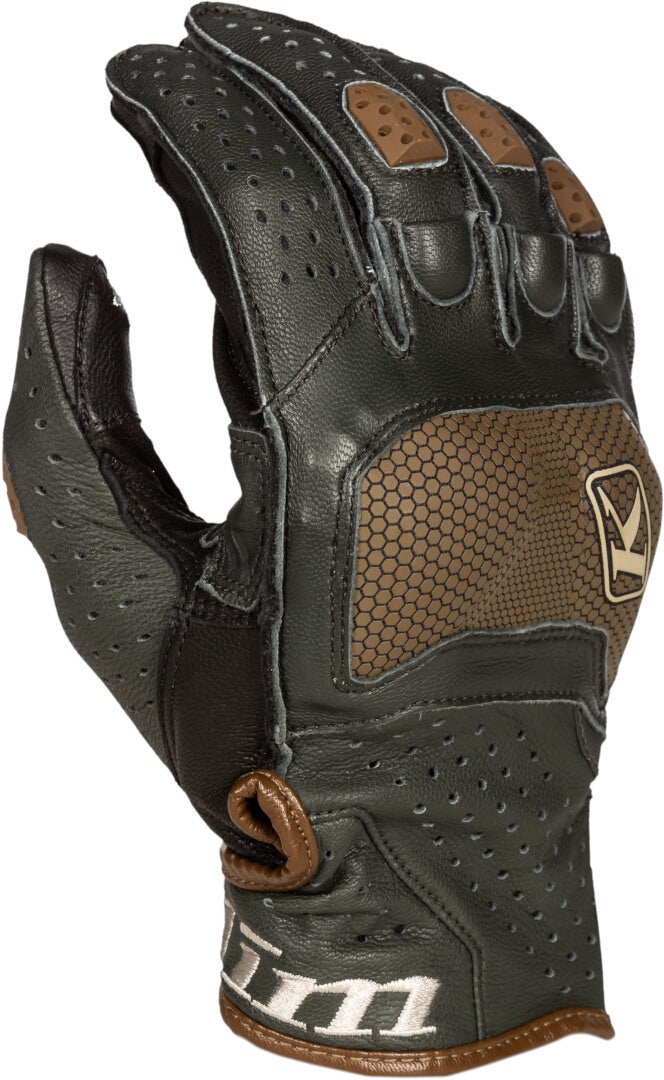 Klim Badlands Aero Pro Short 2023 Motorcycle Gloves grey/brown L Figure 1