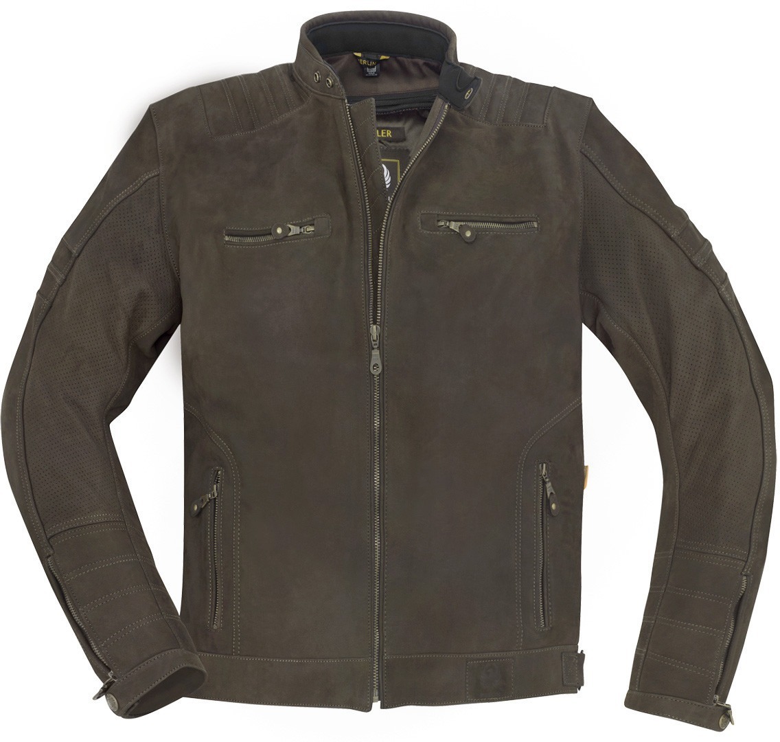 Merlin Miller Motorcykel læderjakke brun 3XL Figur 3