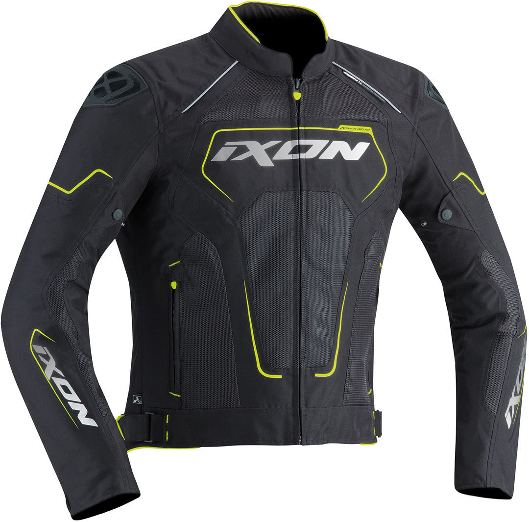 Ixon Zephyr Air HP Motorcykel Textil Jacka svart/gul S Figur 1