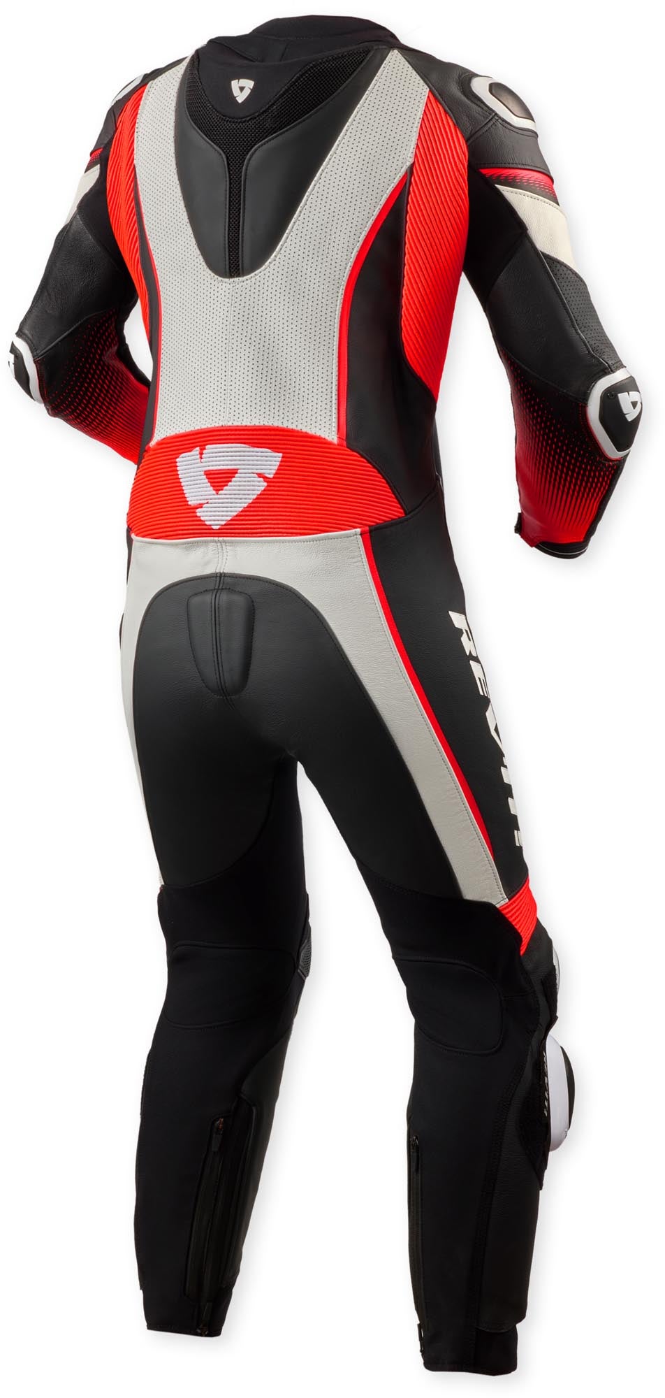Revit Xena 4 Ladies One Piece Motorcycle Leather Suit white/red 46 Figure 2