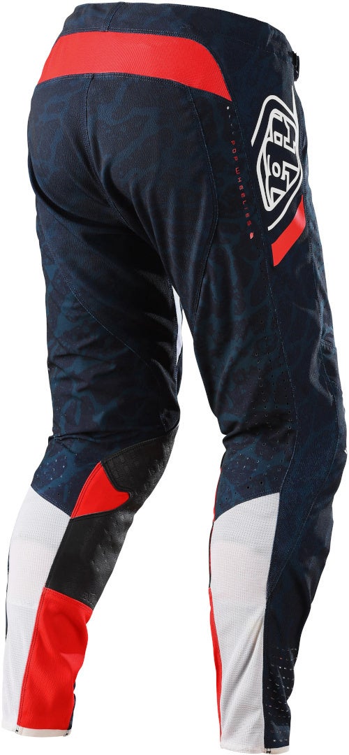 Troy Lee Designs SE Pro Fractura Motocross Pants red/dark blue 30 Figure 2