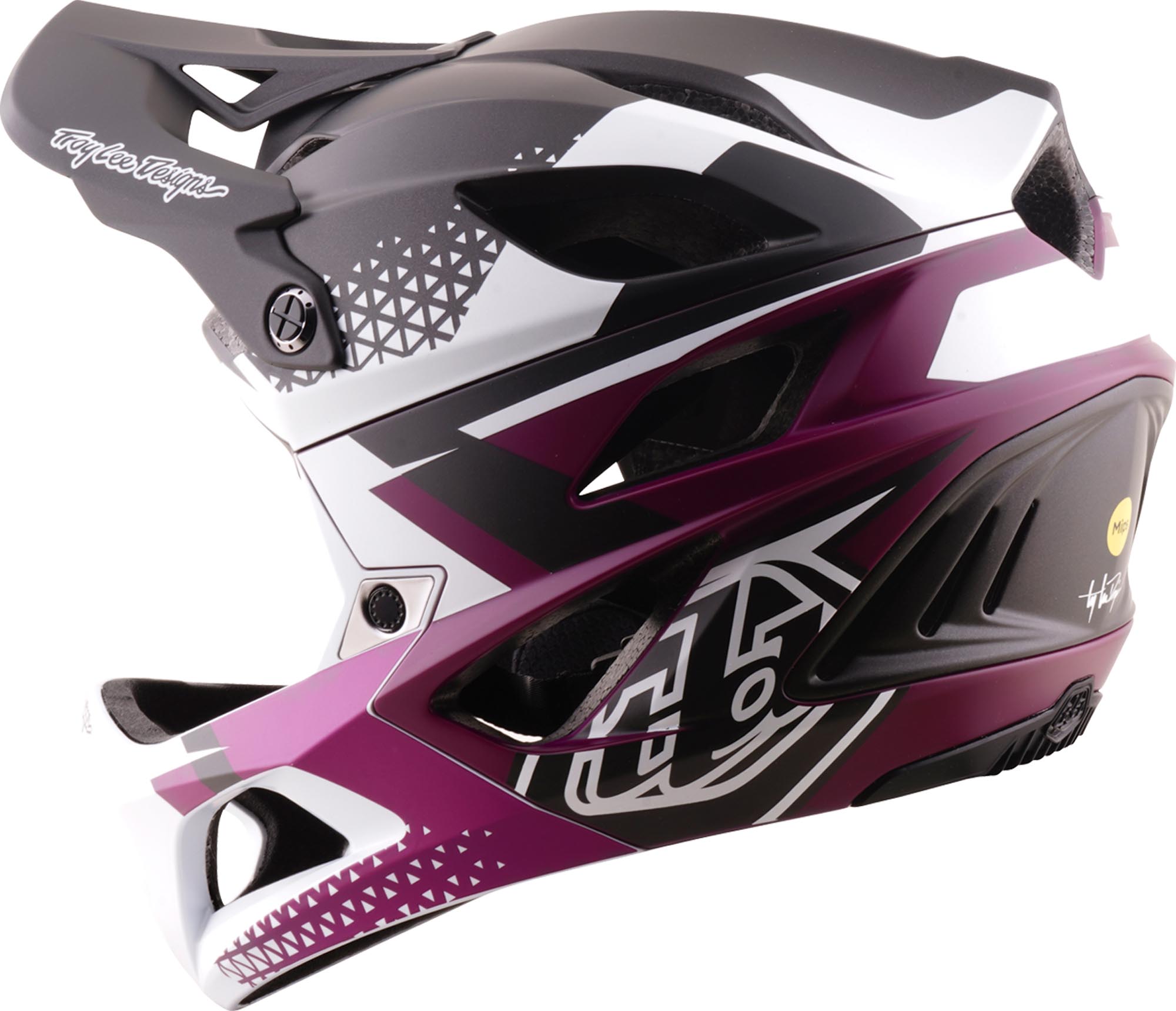 Troy Lee Designs Stage 2 MIPS Amper Enduro MTB Helmet black/white/fuchsia M-L (57/59) Figure 6