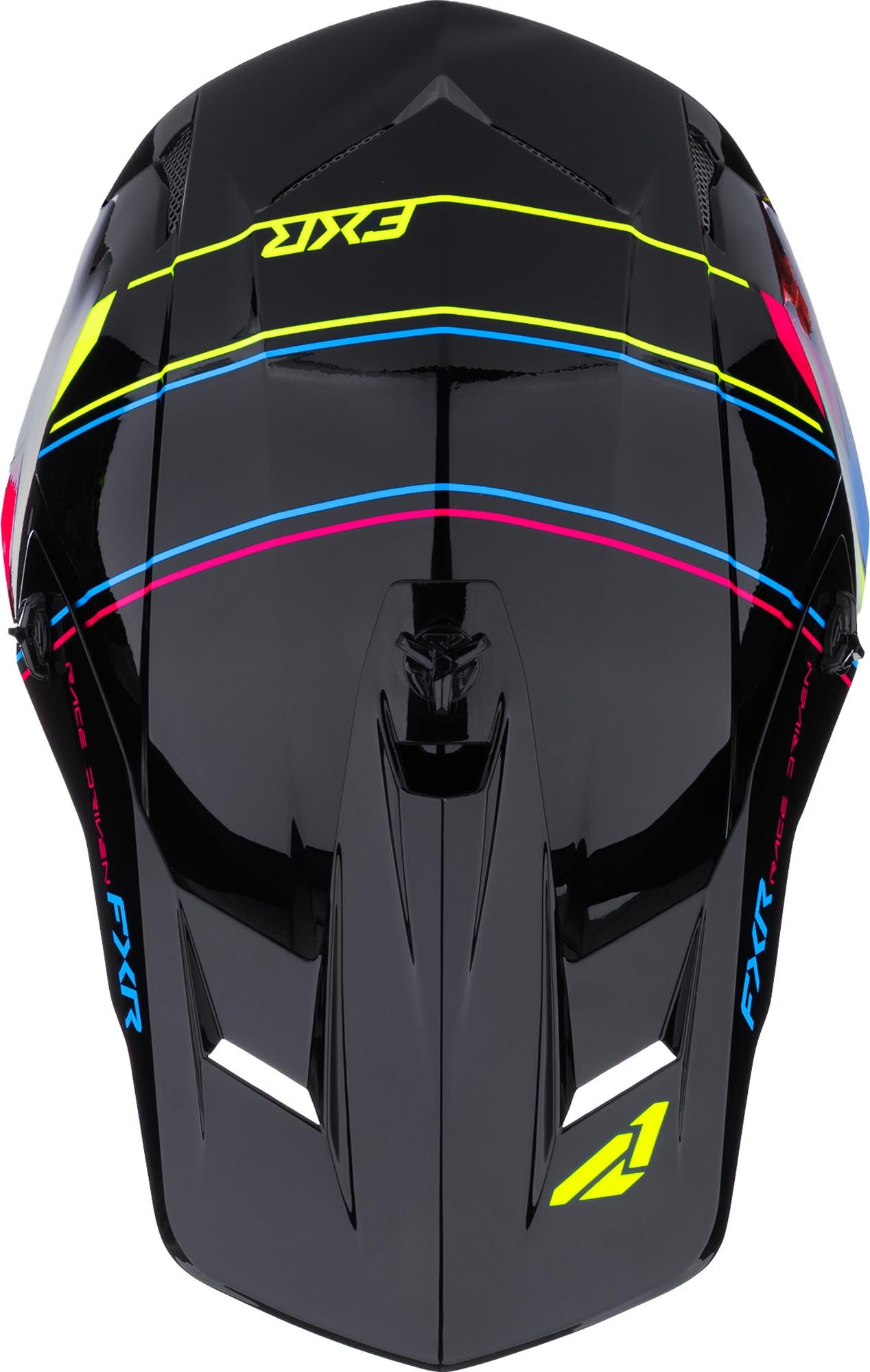 FXR Clutch Comp Casco da motocross nero/blu/giallo 3XL Figura 2