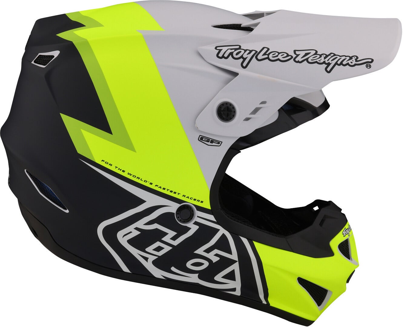 Troy Lee Designs GP Volt Casco da motocross nero/bianco/giallo M (57/58) Figura 5