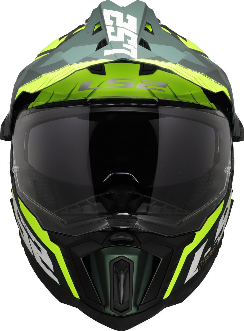 LS2 MX701 Explorer Spire Motocross Helm grün matt/neon-gelb XL (61/62) Abbildung 8