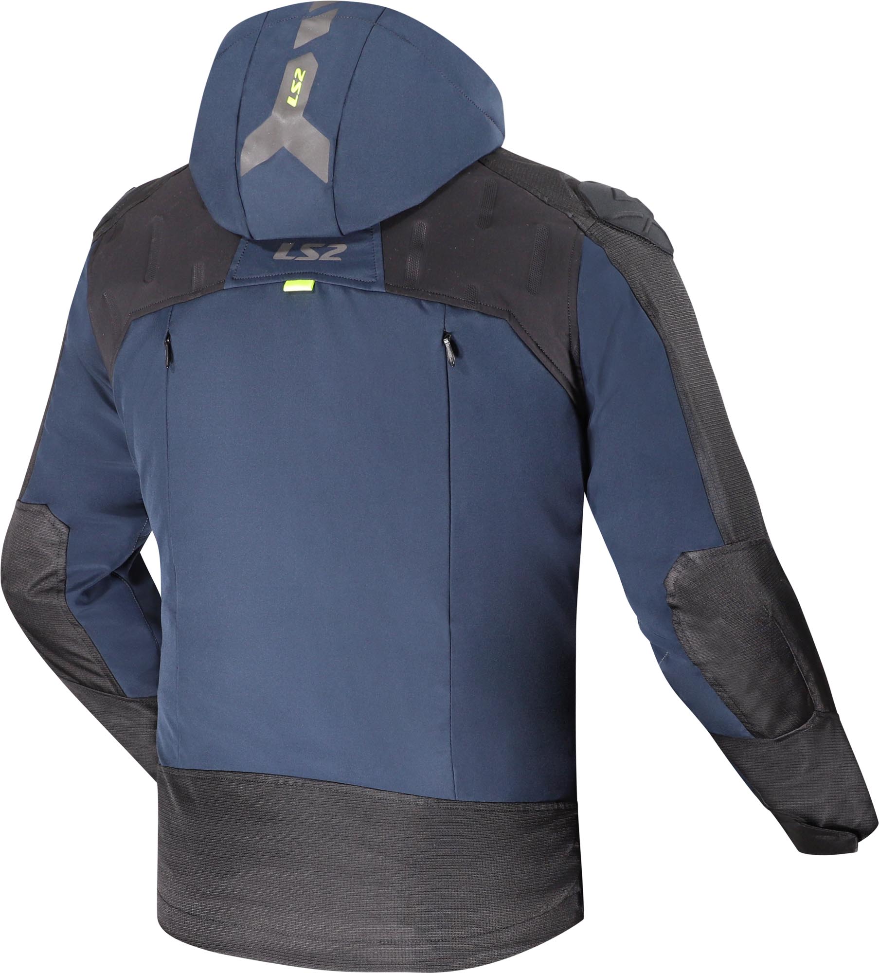 LS2 Zirconium Evo Veste textile moto imperméable bleu/noir/jaune 2XL Figure 2