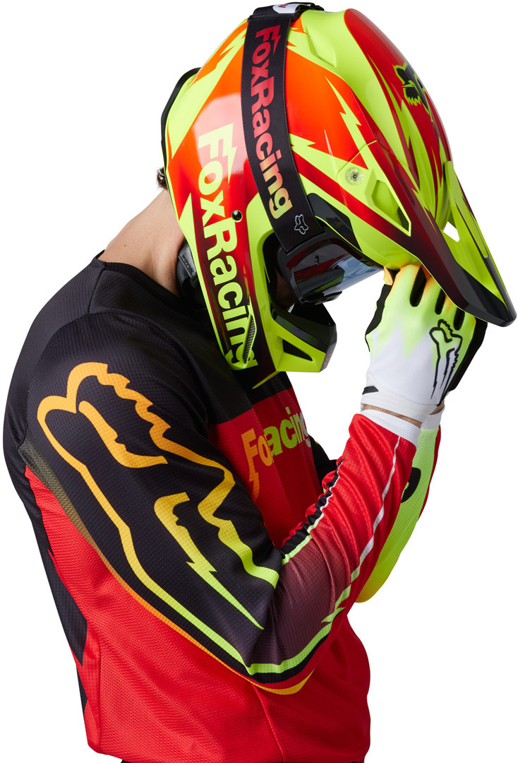 FOX 180 Statk Motocross trøje rød L Figur 3