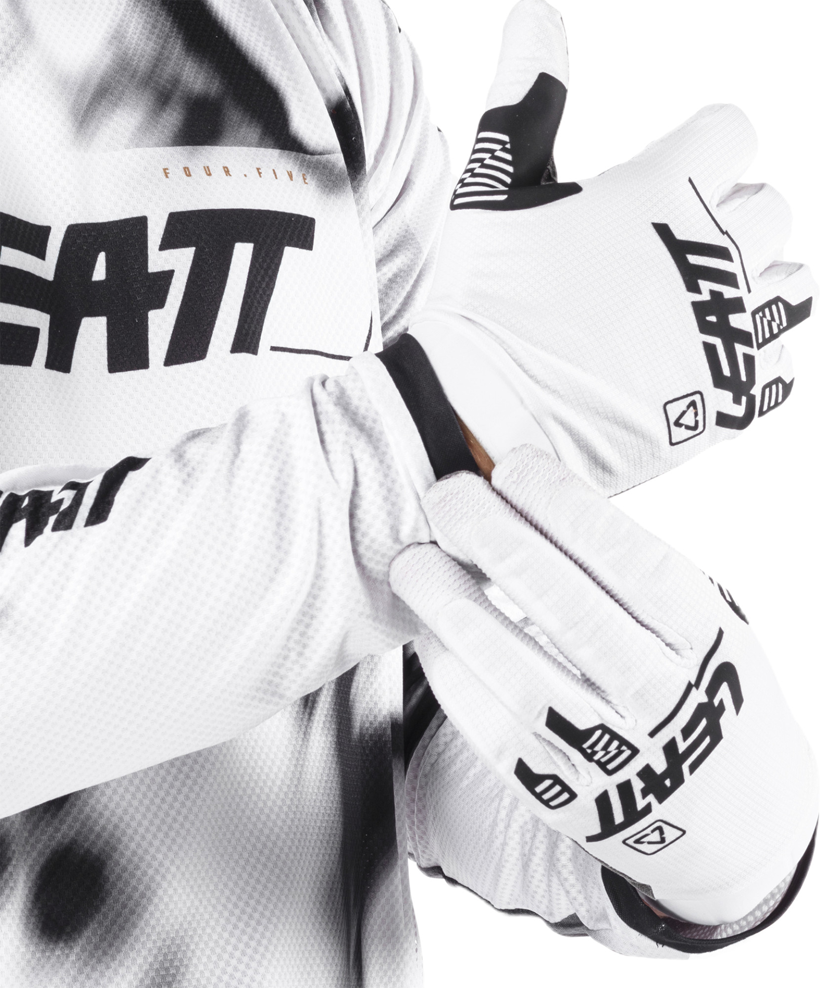 Leatt Moto 4.5 Lite V26 Tricou de motocross Alb/Negru L Figura 5