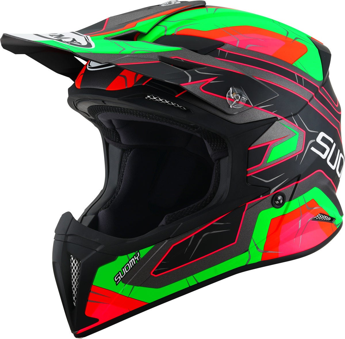 Suomy X-Wing Subatomic Capacete de Motocross preto/verde S (55/56) Figura 1