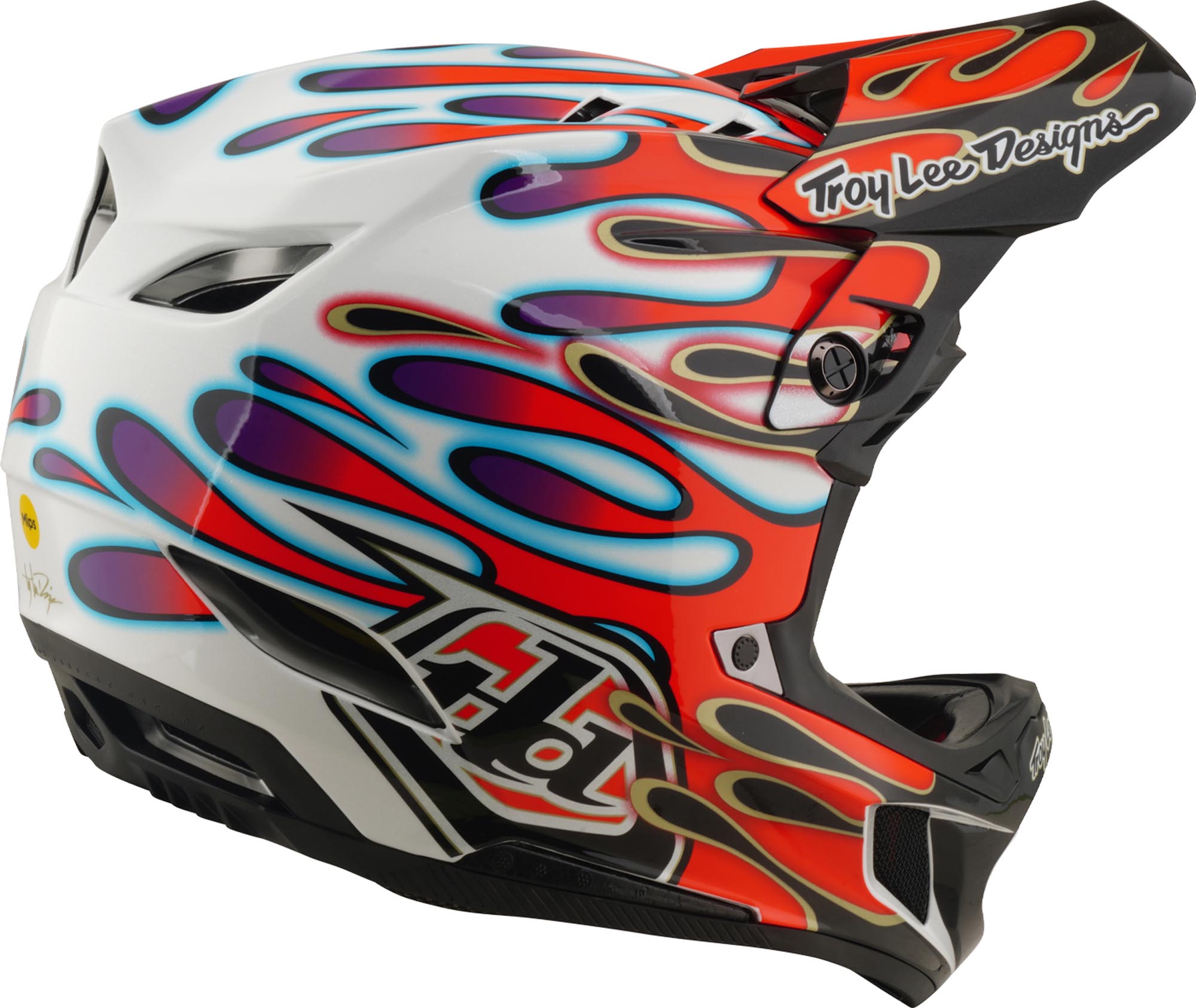 Troy Lee Designs D4 Composite MIPS Overspray Casque en descente M (57/58) Figure 4