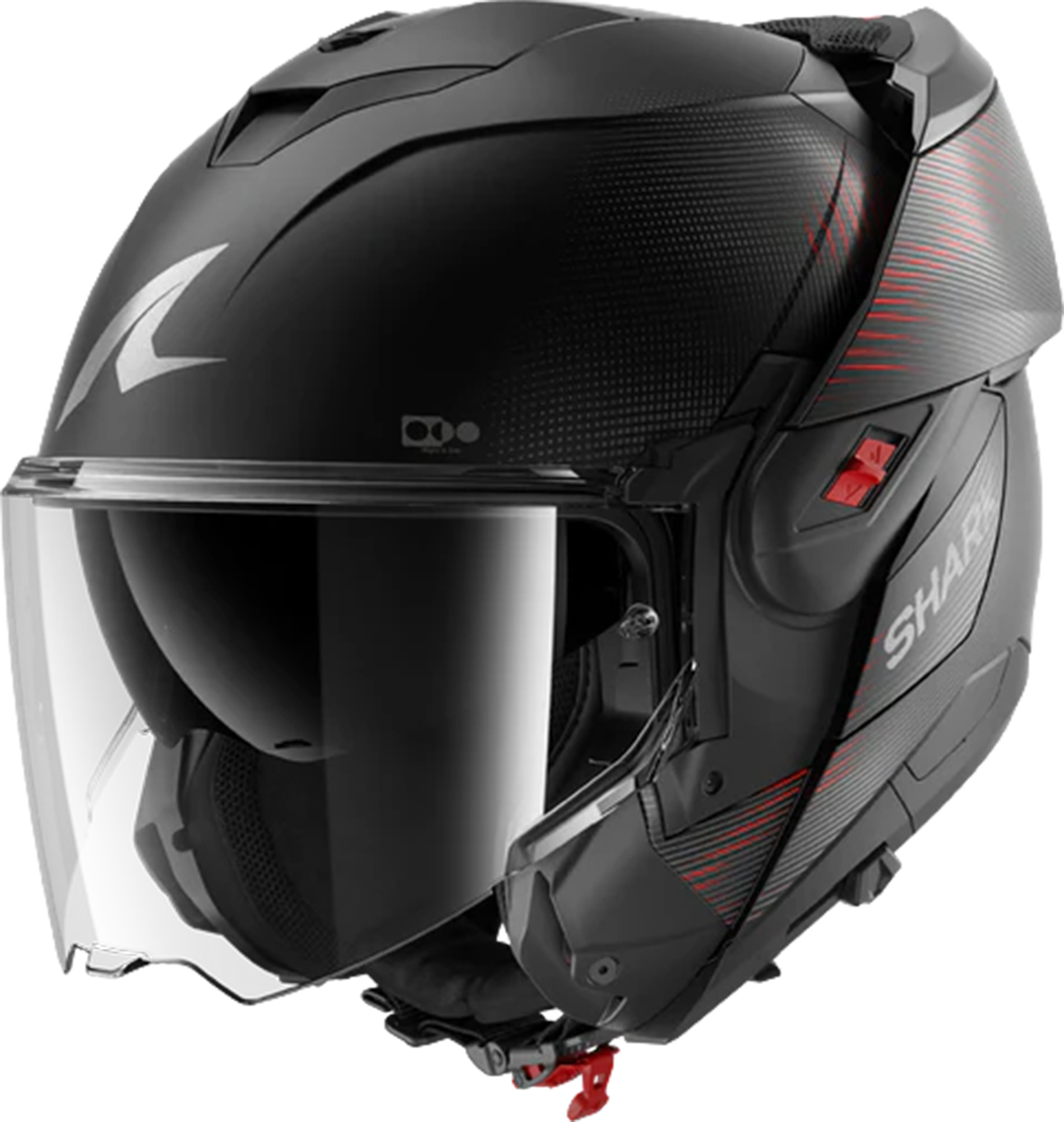 Side view of Shark Oxo SP Lyne Mat Helmet