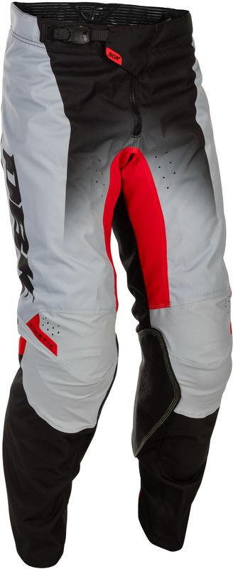 FLY Racing Kinetic DBK Byxor - Grå/Svart/Röd Figur 1