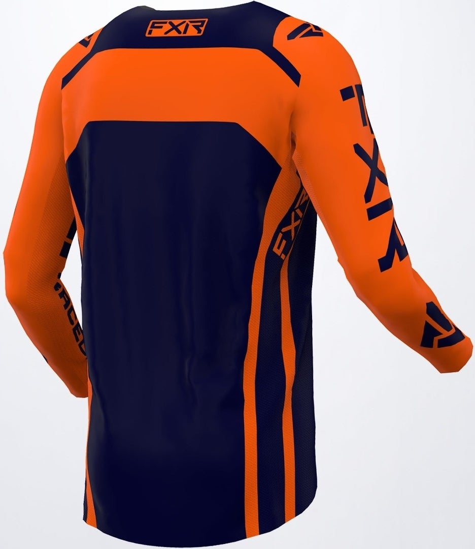 FXR Off-Road RaceDiv Motocross Jersey mørkeblå/orange S Figur 2