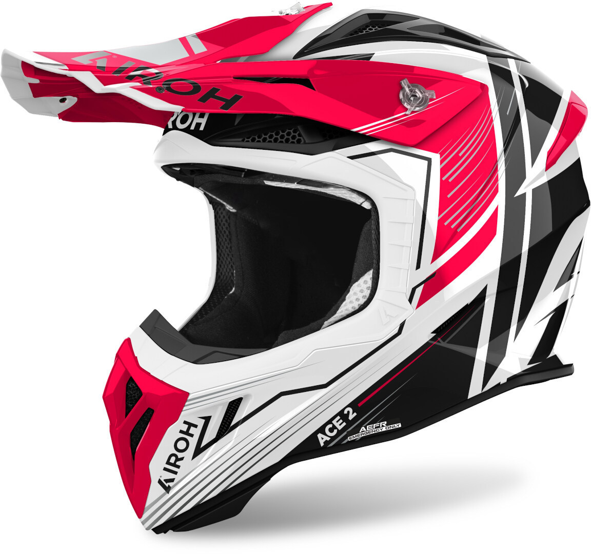 Airoh Aviator Ace 2 Engine Motorcross Helm rood/zwart/wit M (57/58) Figuur 1