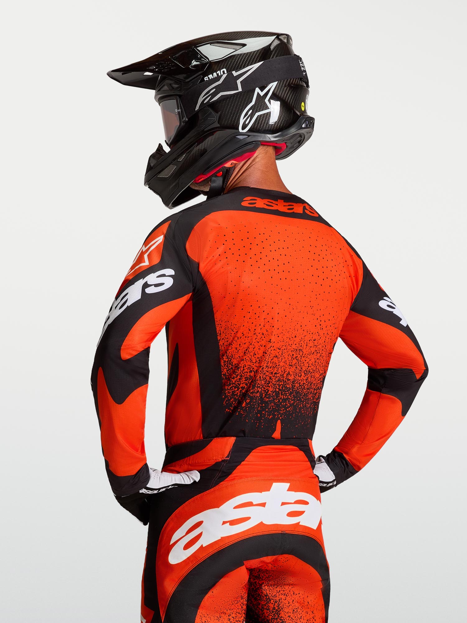 Alpinestars Techstar Swan 越野摩托車衫 紅/黑/白 S 圖9