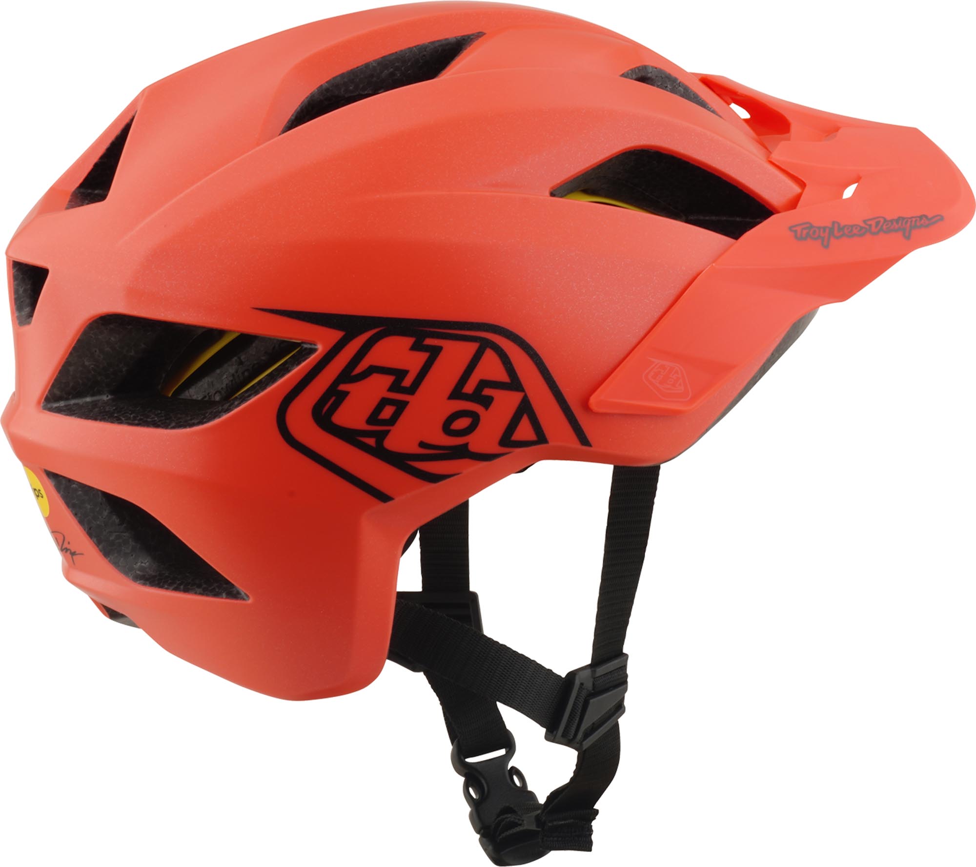 Troy Lee Designs Mips Flowline Point Casco per biciclette giovanili Red Matt 48-53 cm Figura 4