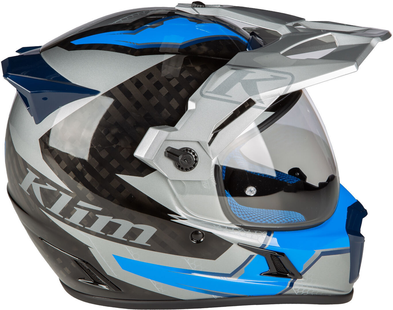 Klim Krios Pro Ventura Carbon ECE/DOT Casco da enduro grigio/blu L (59/60) Figura 6