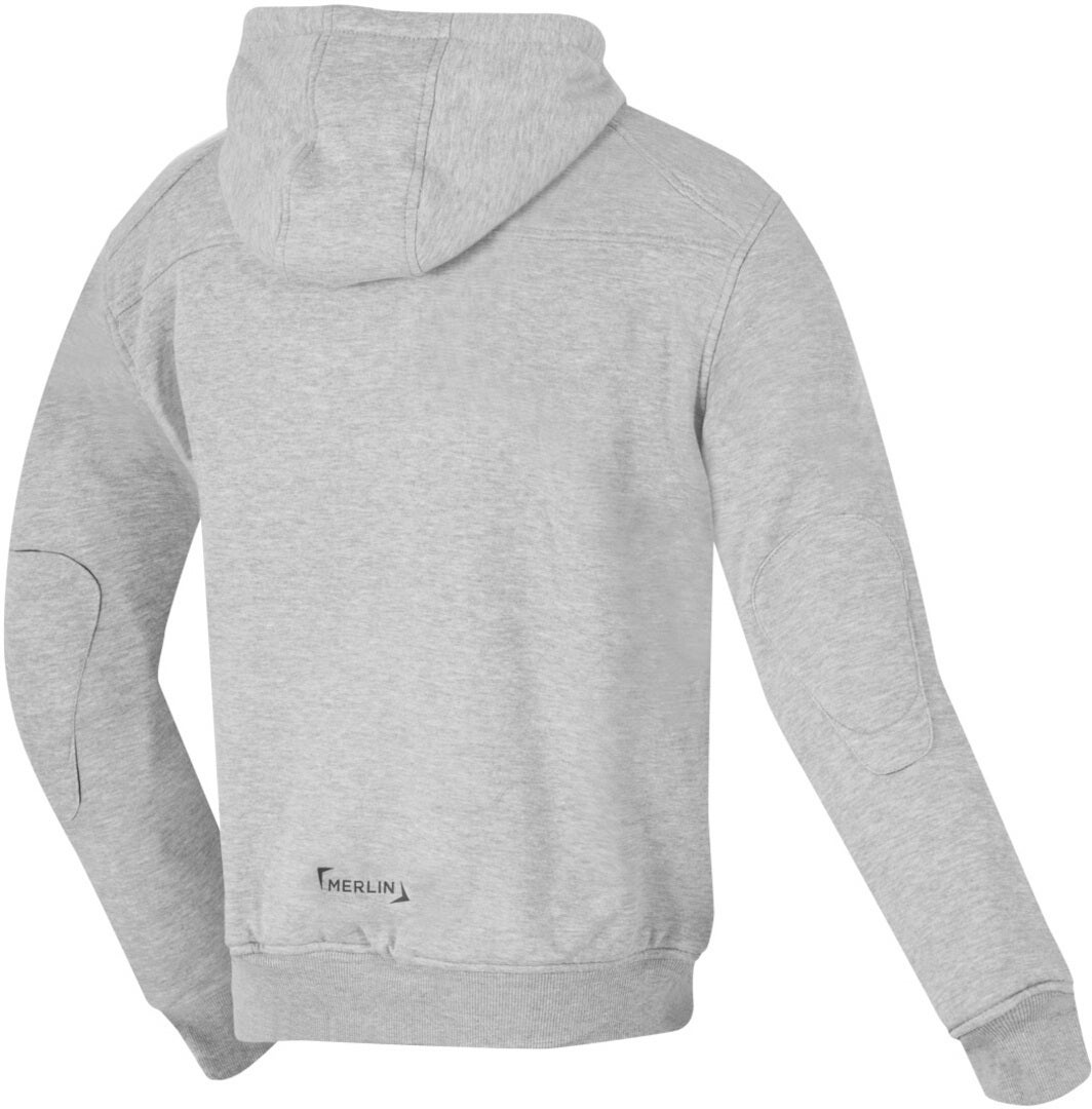 Merlin Easton Motorrad Zip Hoodie Jacke hellgrau 3XL Abbildung 2
