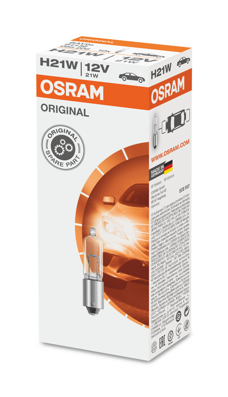 OSRAM Original Line H21W Light Bulbs 12V 25W - x10-image-755297991