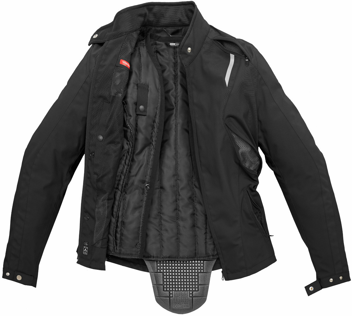 Spidi Ellabike Women Motorcycle Textile Jacket deep black S Figure 3
