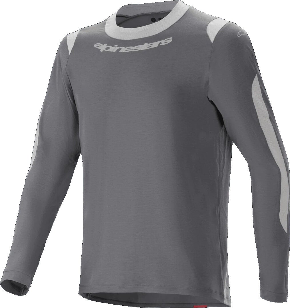 Alpinestars Men's Dark Grey A-Dura Dri Wool Long Sleeve Bicycle Jersey