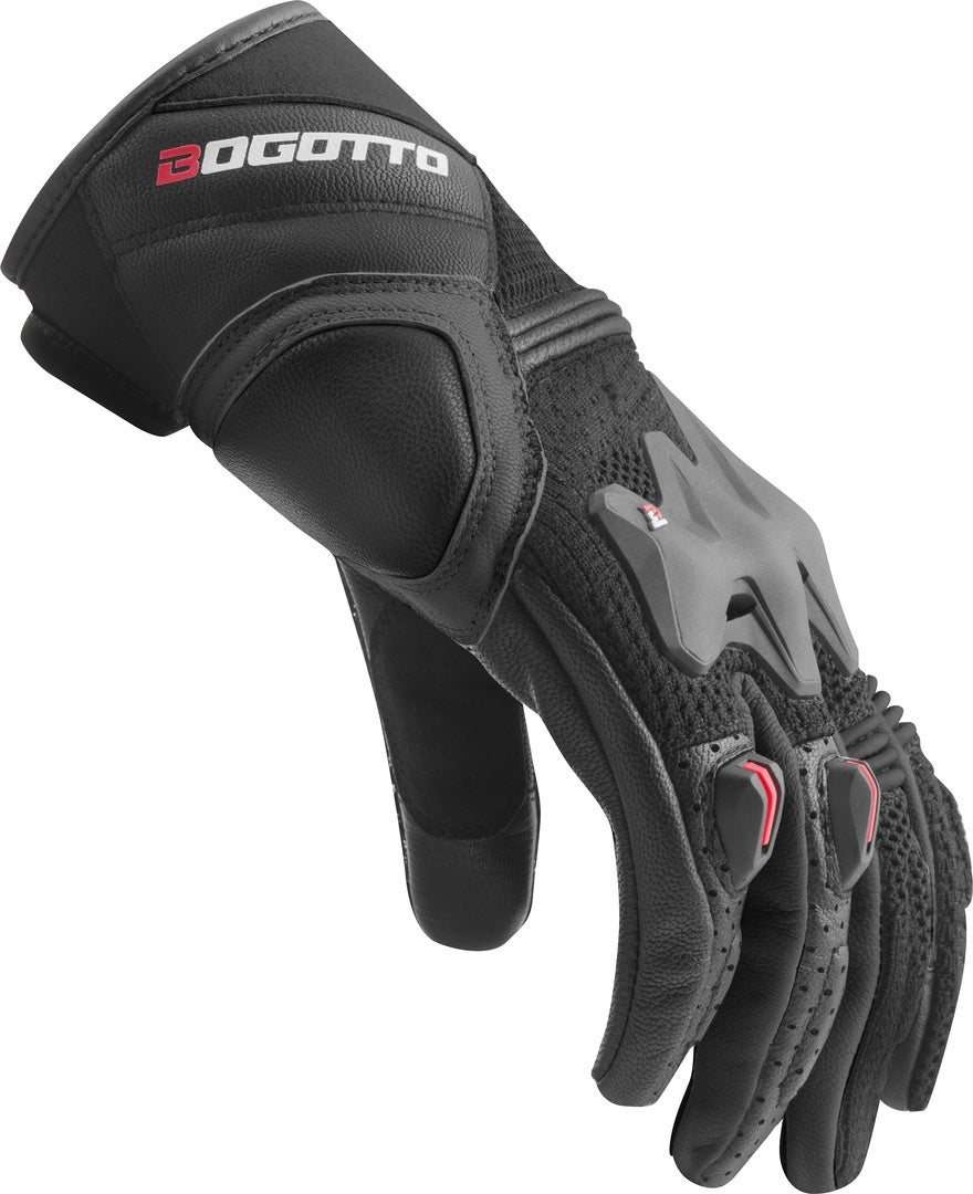 Side view of Bogotto Xatran perforated Motorcycle Gloves