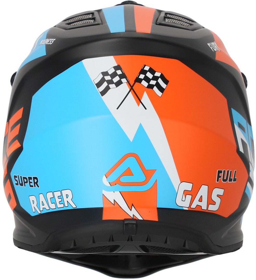 Acerbis Profile Jugend Motocross Helm schwarz matt/orange Y/L (51/52) Abbildung 2