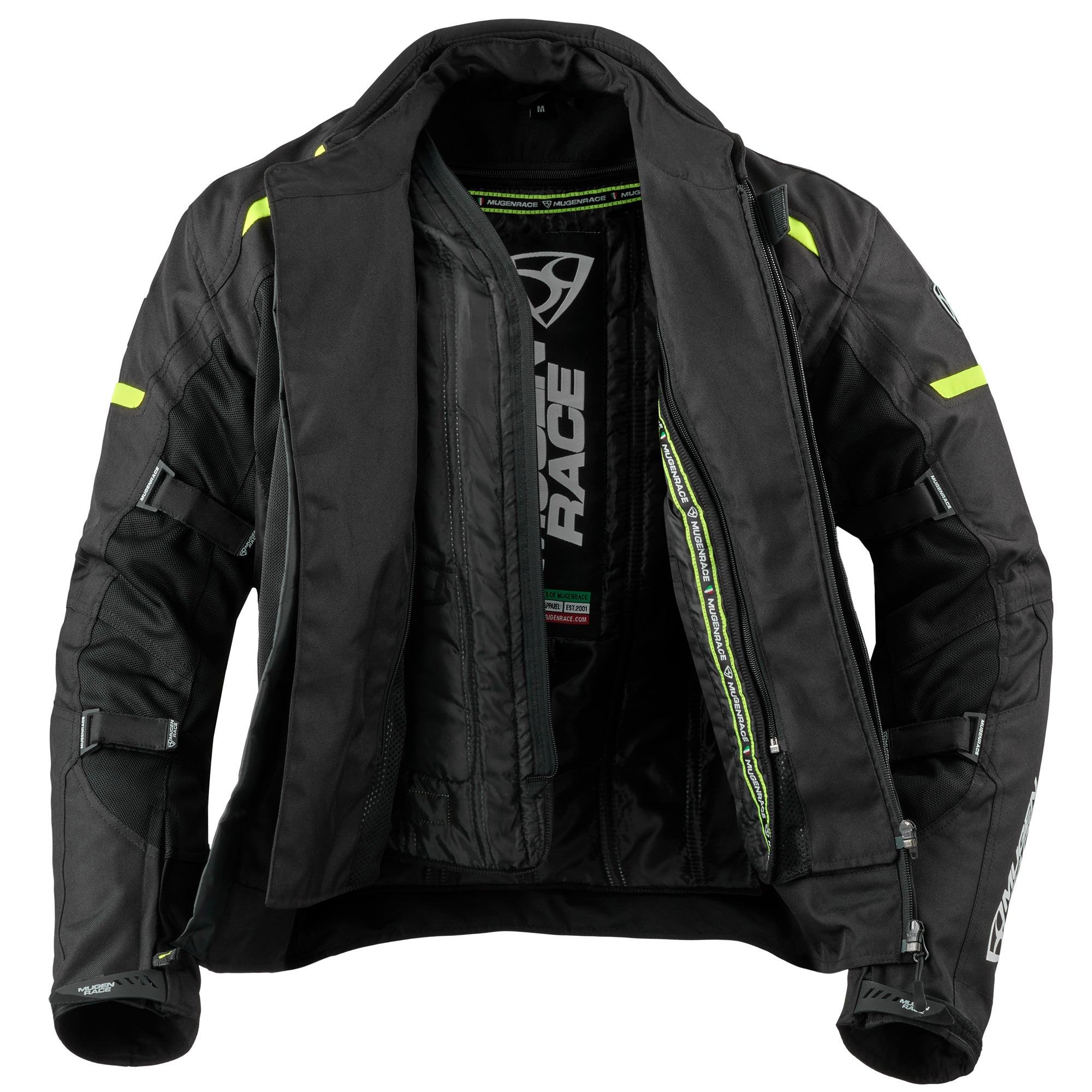 Side view of MUGENRACE Fuggire-A Motorcycle Textile Jacket