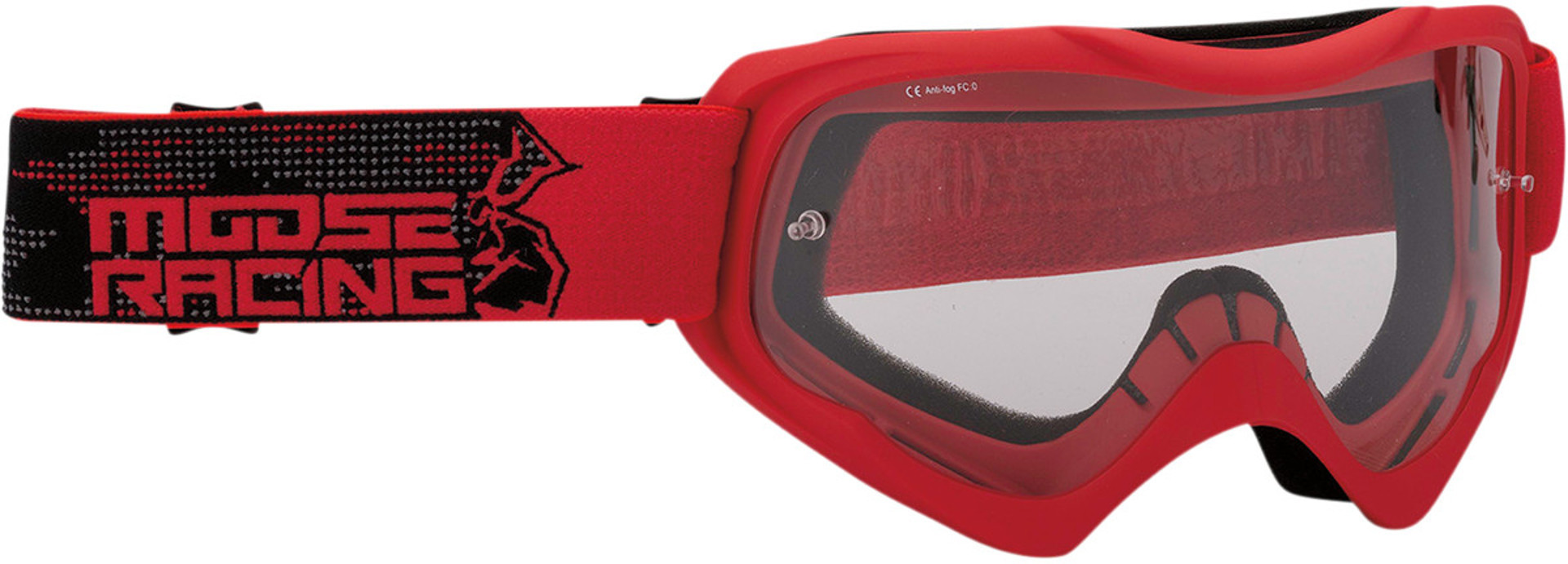 Moose Racing Qualifier Agroid Óculos de Motocross vermelho Figura 1
