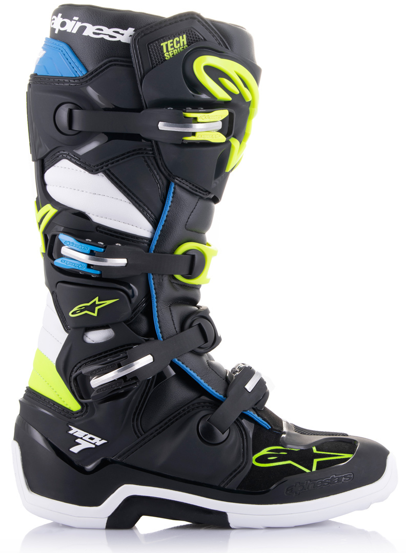 Alpinestars Tech 7 Motocross støvler sort/blå/gul 11 (45,5) Figur 4