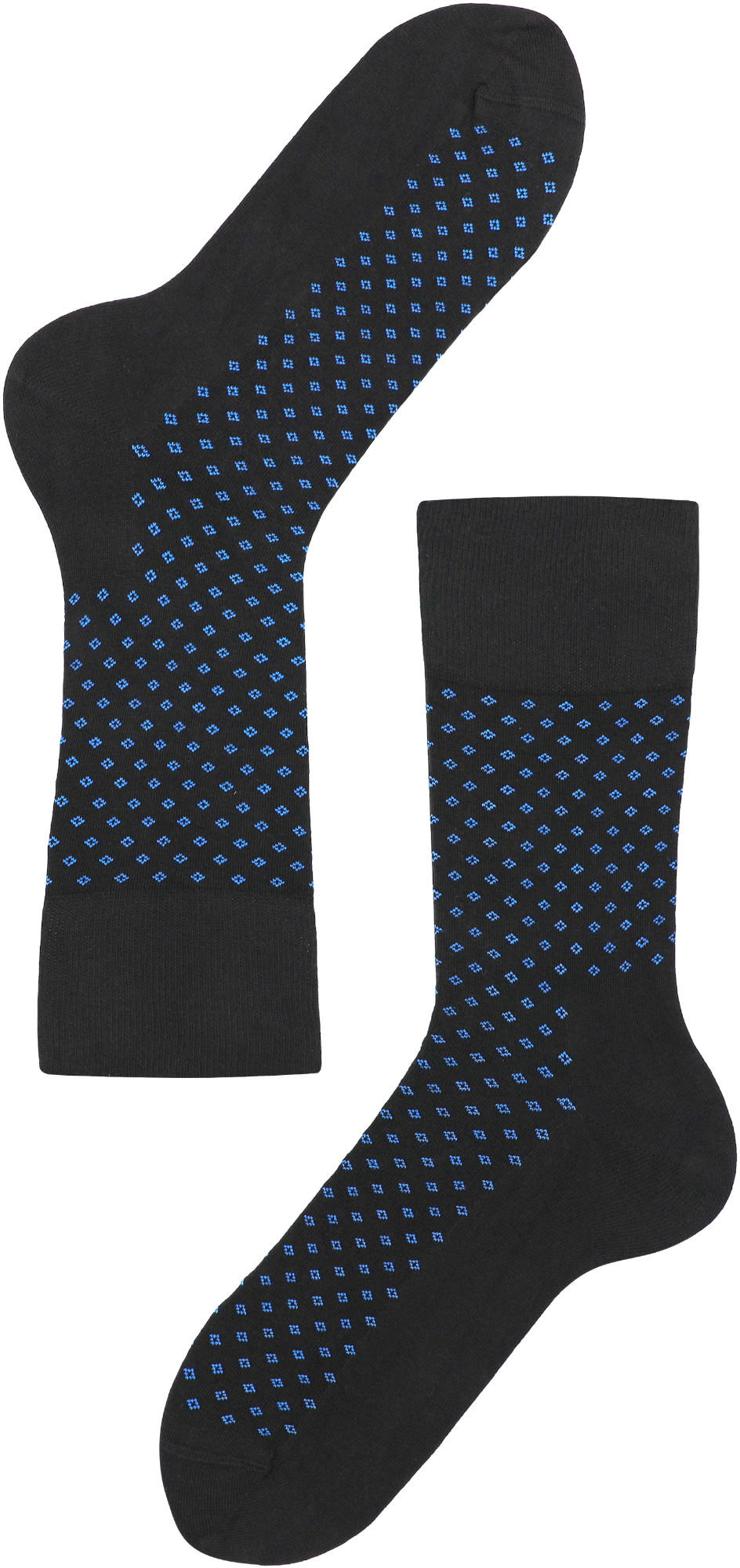 Lenz Think About Dots Socken - 2er Pack schwarz/blau 45-47 Abbildung 1
