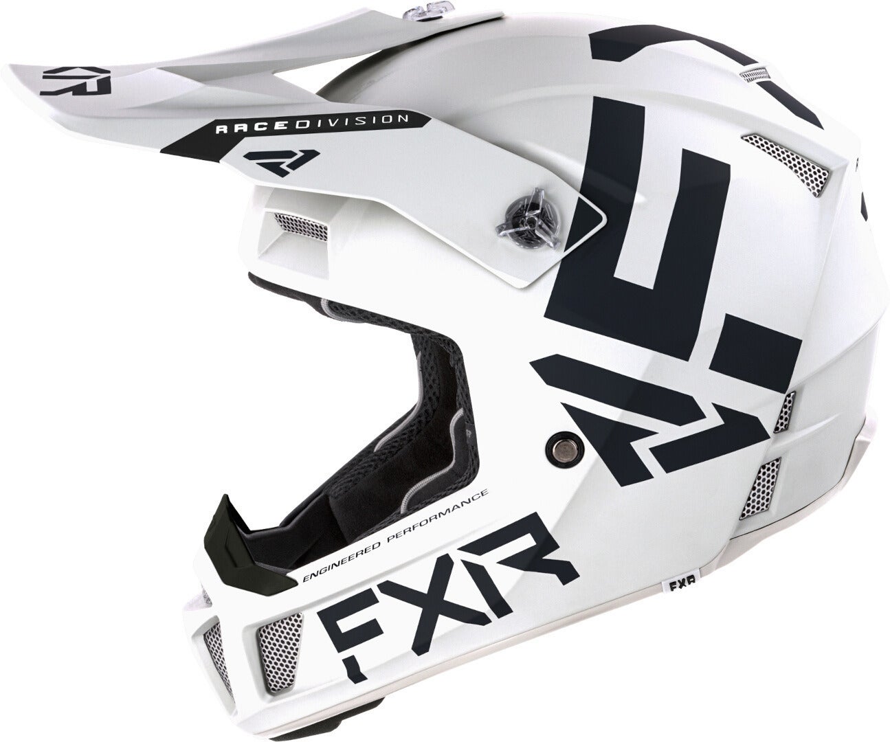 FXR Clutch CX MX Gear Motocross hjelm hvid/sort XL (61/62) Figur 2