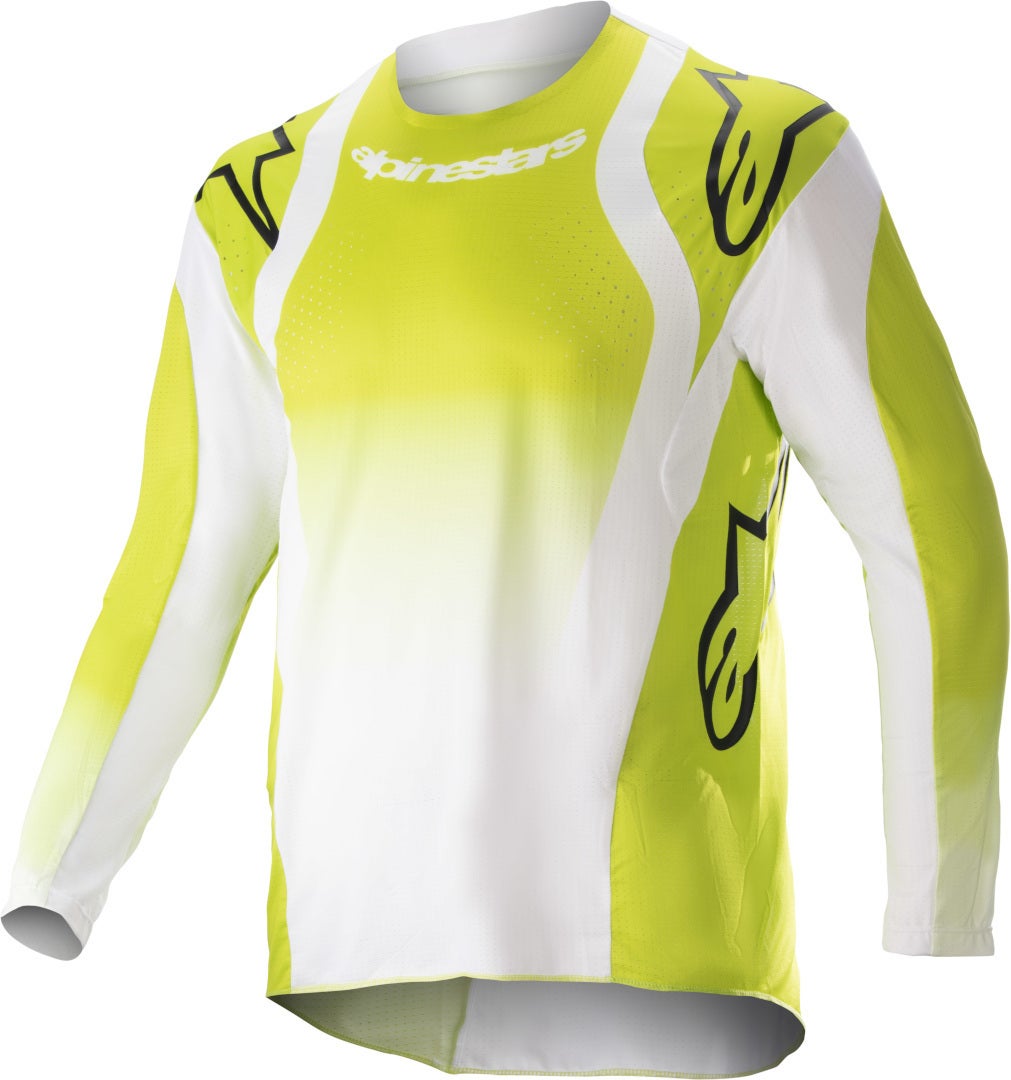 Alpinestars Racer Push Jeugd Motorcross Jersey Wit/geel M Figuur 1
