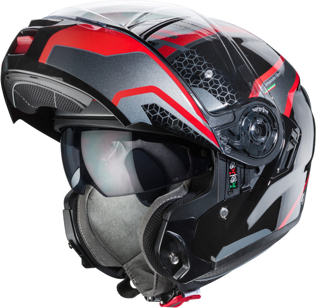 Caberg Levo Sonar Hjelm svart/rød Tap (59/60) Figur 4