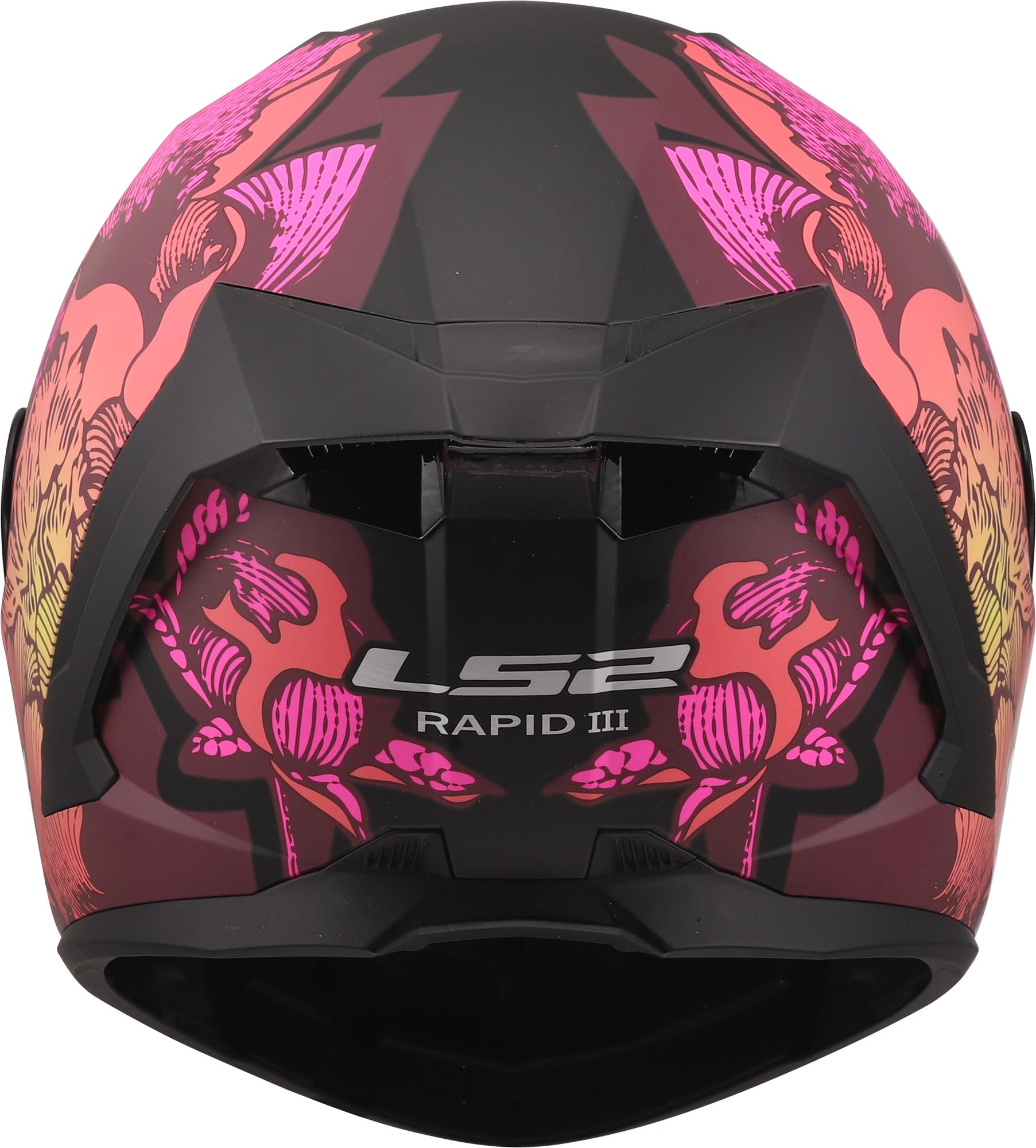 LS2 FF820 Rapid III Poppies Helm schwarz/pink M (57/58) Abbildung 7