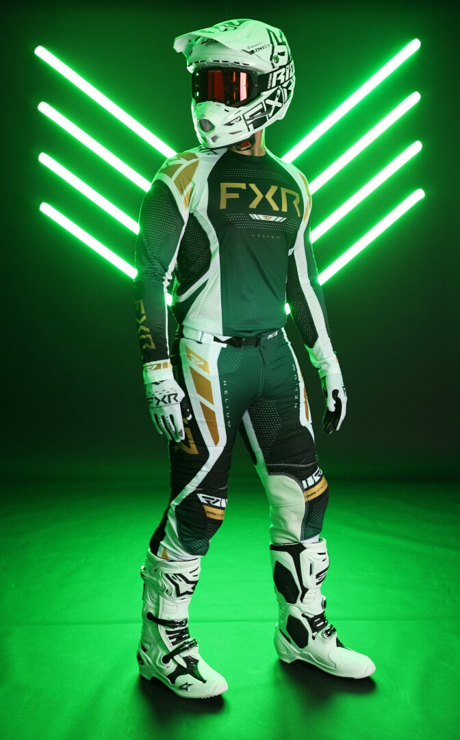 FXR Helium 2025 Maillot de motocross Vert/Blanc M Figure 3