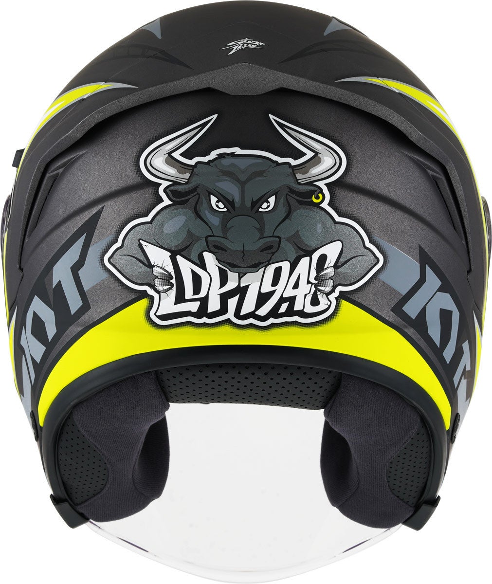 KYT NF-J Attitude Capacete a jato preto/amarelo S (55/56) Figura 4