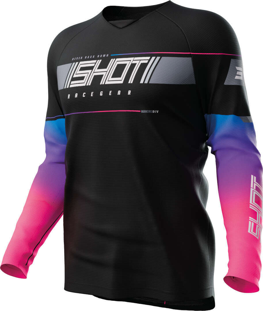 Shot Draw Kid Indy Camisola de Motocross preto M Figura 1