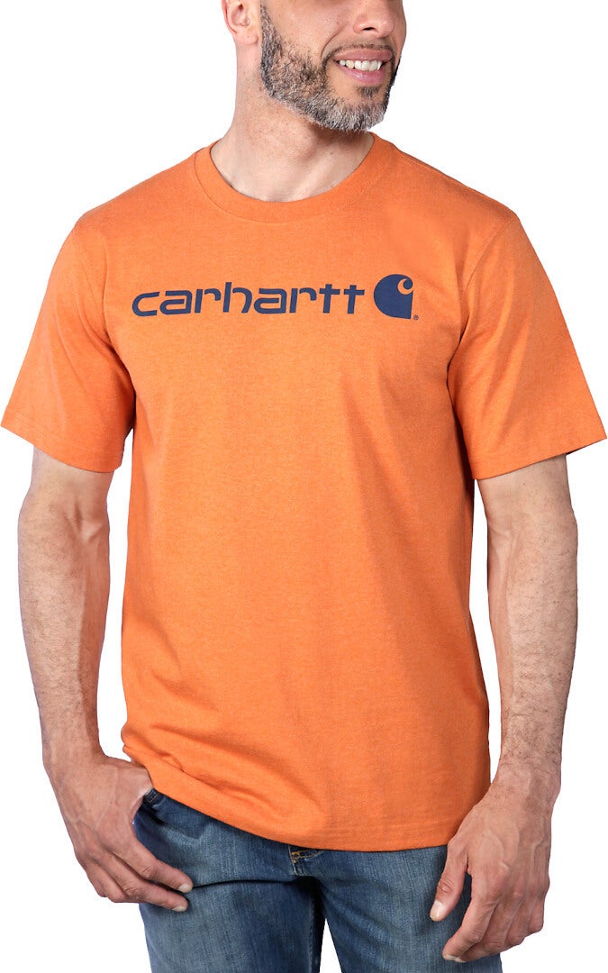 Carhartt EMEA Core Logo Workwear Short Sleeve Triko oranžová M Obrázek 3