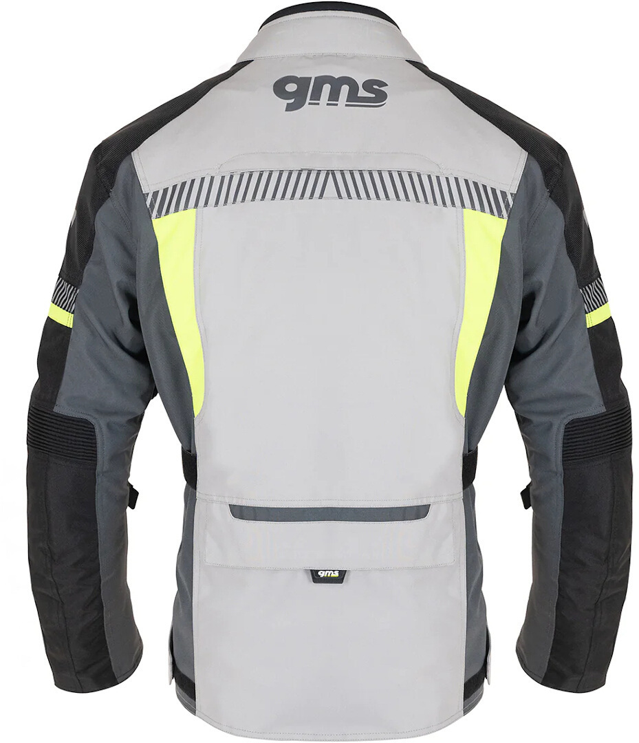 GMS Everest 3in1 Giacca tessile moto grigio/giallo S Figura 6