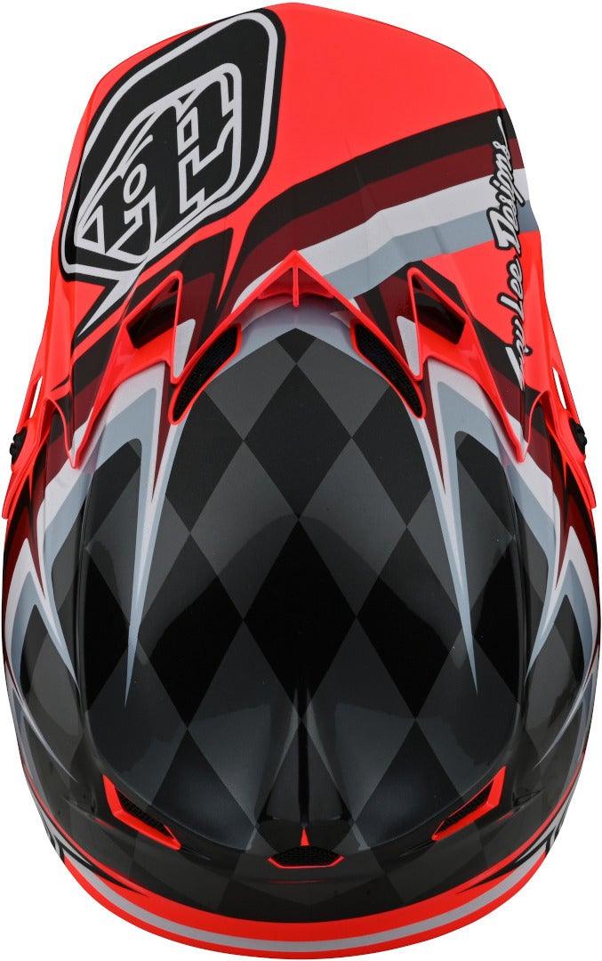 Troy Lee Designs SE4 Warped Polyacrylite MIPS Motocross Helmet red L (58/59) Figure 2