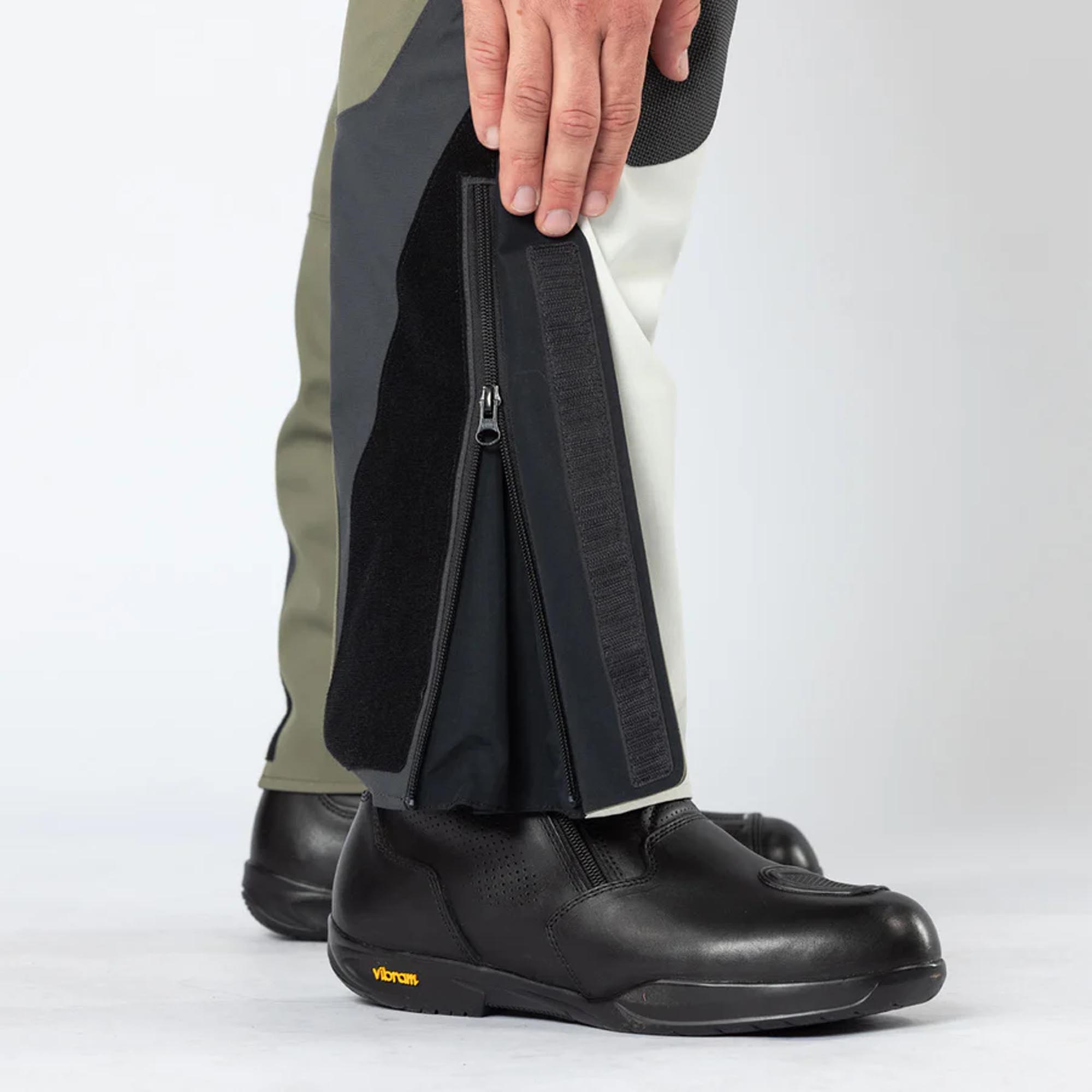 IXS Venture-GTX 1.0 vattentät motorcykel textil byxor ljusgrå/grön XS Figur 12