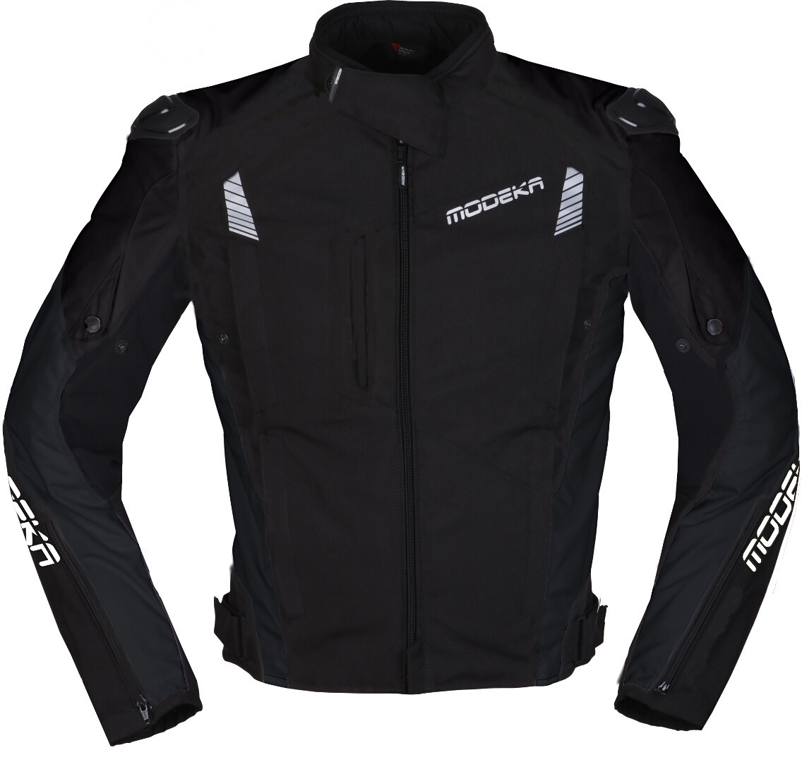 Modeka Lineos Motorrad Textiljacke schwarz M Abbildung 1