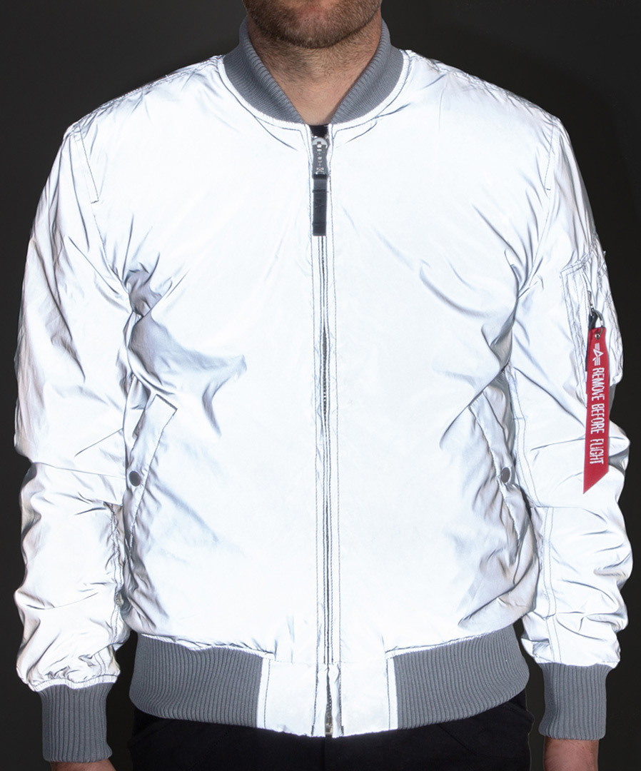 Alpha Industries MA-1 VF 59 Reflective Jacke silber L Abbildung 2