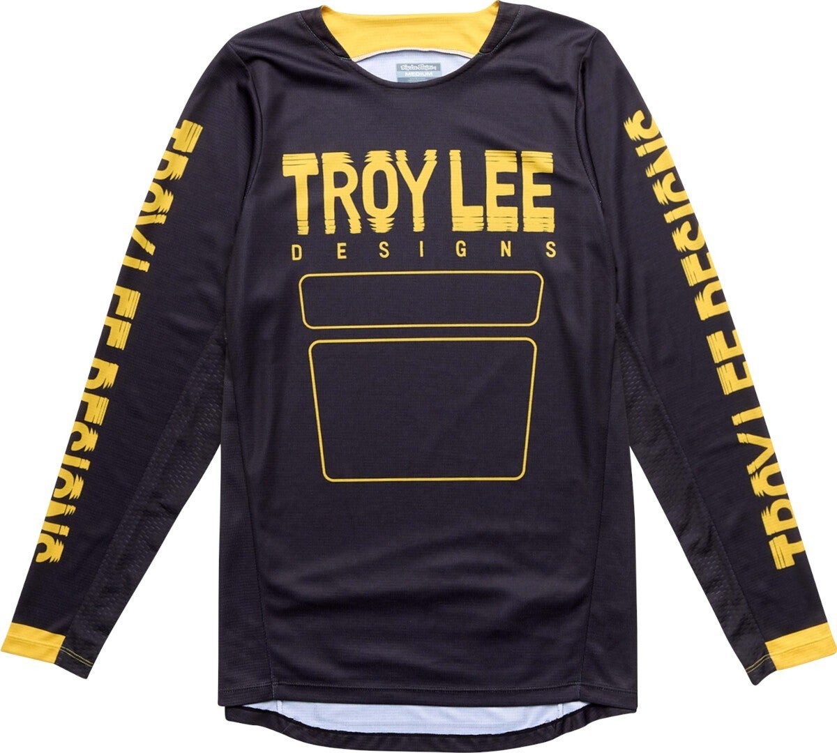 Troy Lee Designs GP Pro Step Up Motocross trøje sort/gul M Figur 1