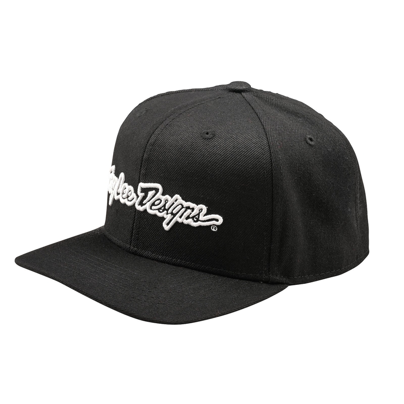 Troy Lee Designs Böjd Snapback Signature Hatt - Svart Figur 2