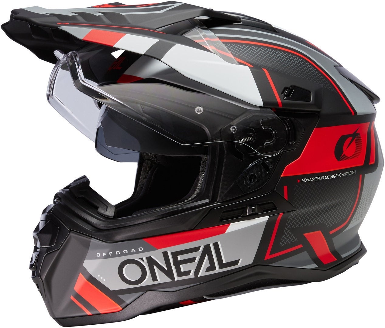Oneal DSeries Square Motocross Helmet black matt/red M (57/58) Figure 10