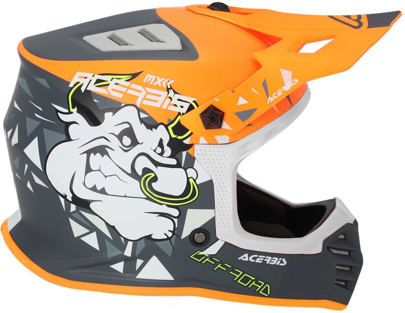 Acerbis Profile ユースモトクロスヘルメット オレンジマット Y/L(51/52) 図4