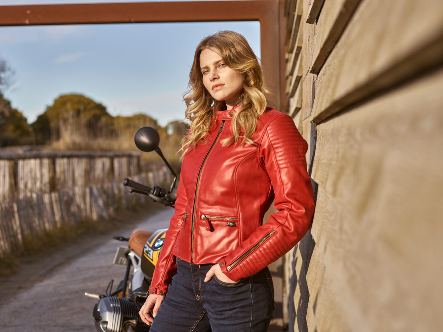 Segura Curve Motorcycle Leather Jacket red 46 Figure 3