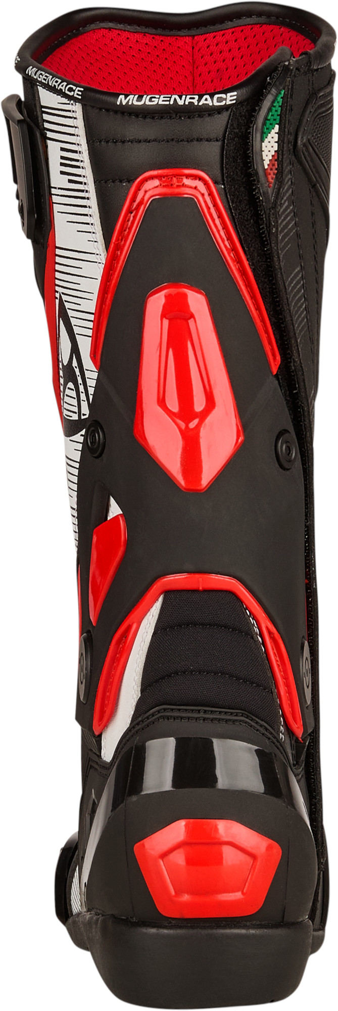 Side view of MUGENRACE Sphantom Plus perforated Motorcycle Boots